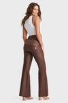 WR.UP® Faux Leather - Super High Waisted - Super Flare - Chocolate 5