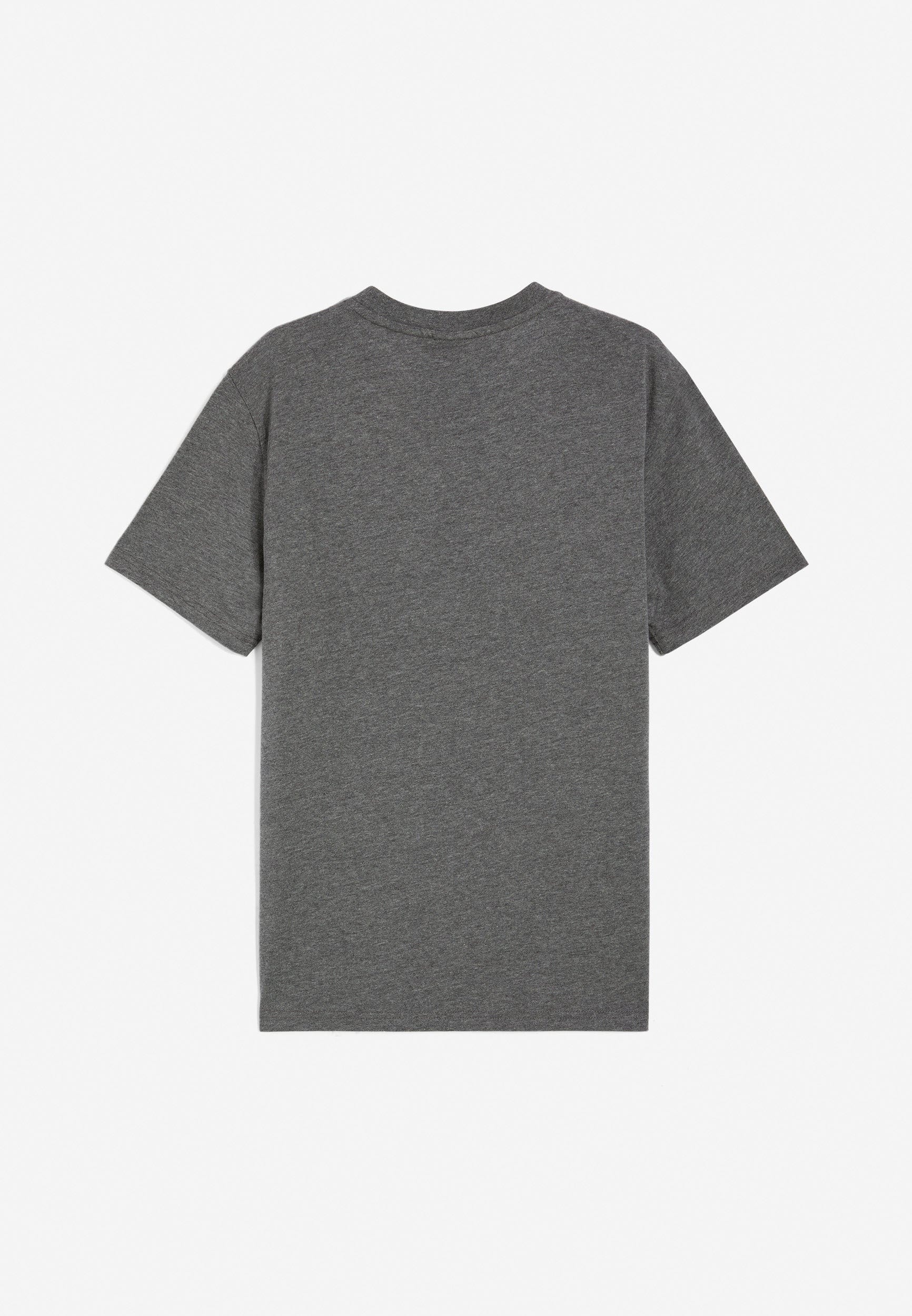 Men's Cotton T Shirt - Dark Melange Grey 2