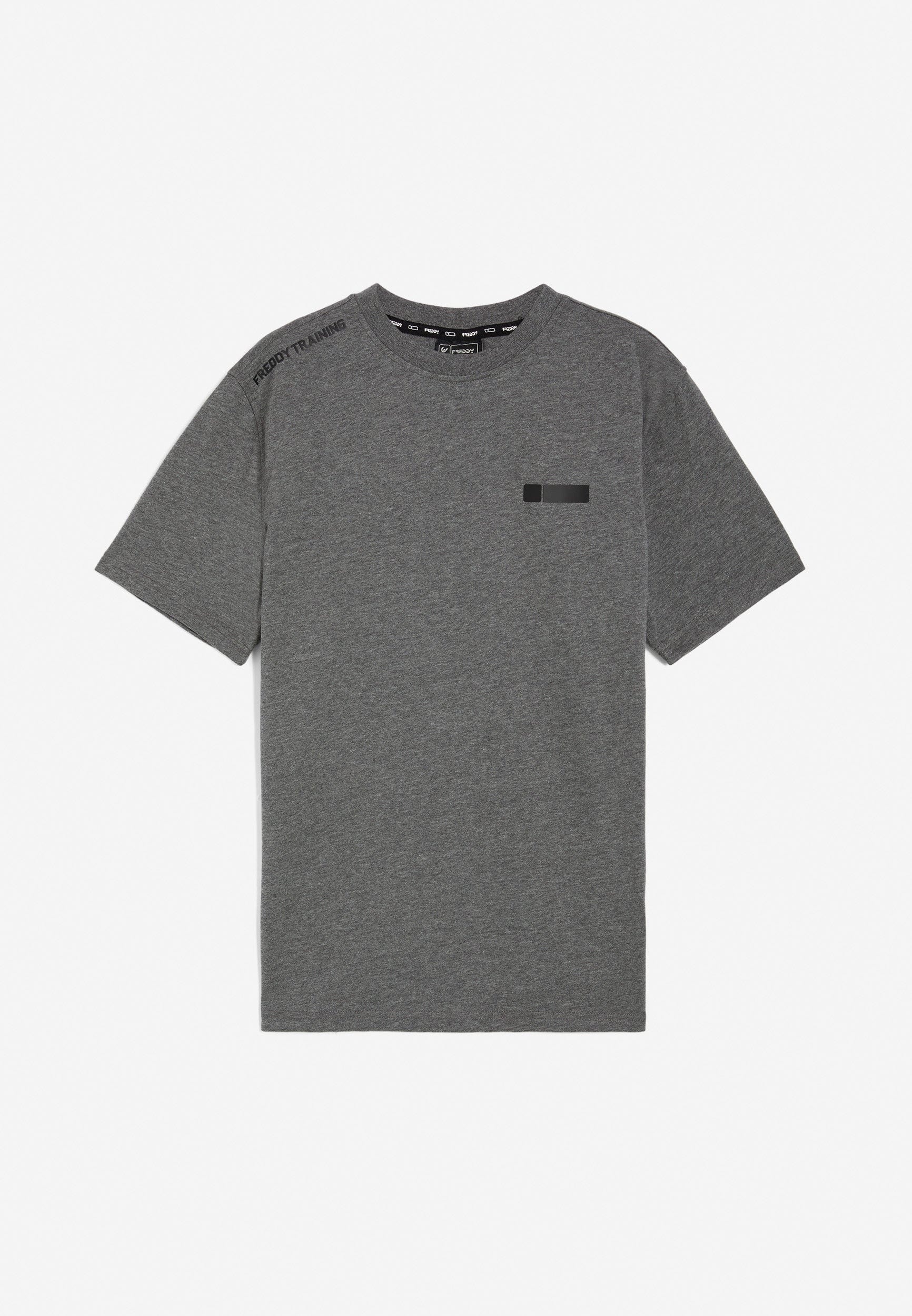 Men's Cotton T Shirt - Dark Melange Grey 1