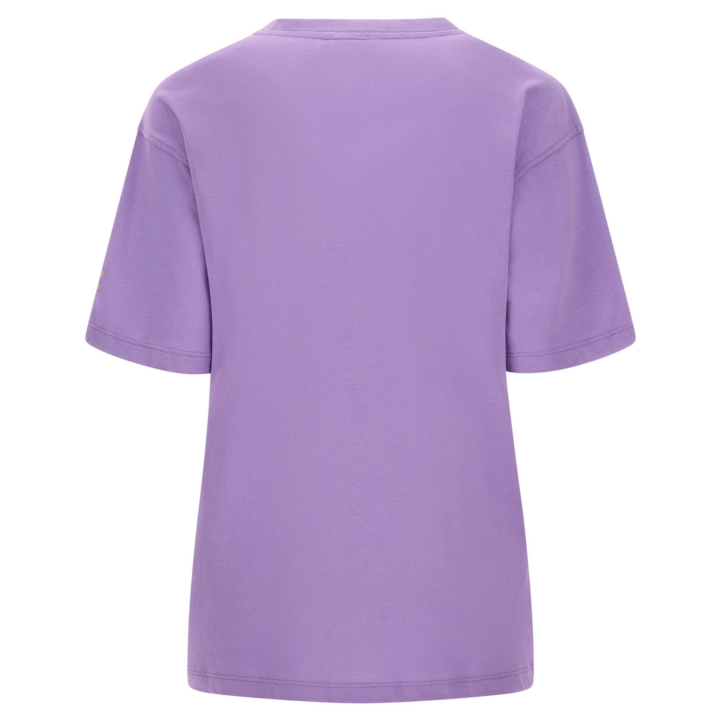 Comfort fit jersey t shirt with lettering  - English Lavender 2