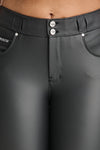 N.O.W® Faux Leather - High Waisted - 7/8 Length - Black 8