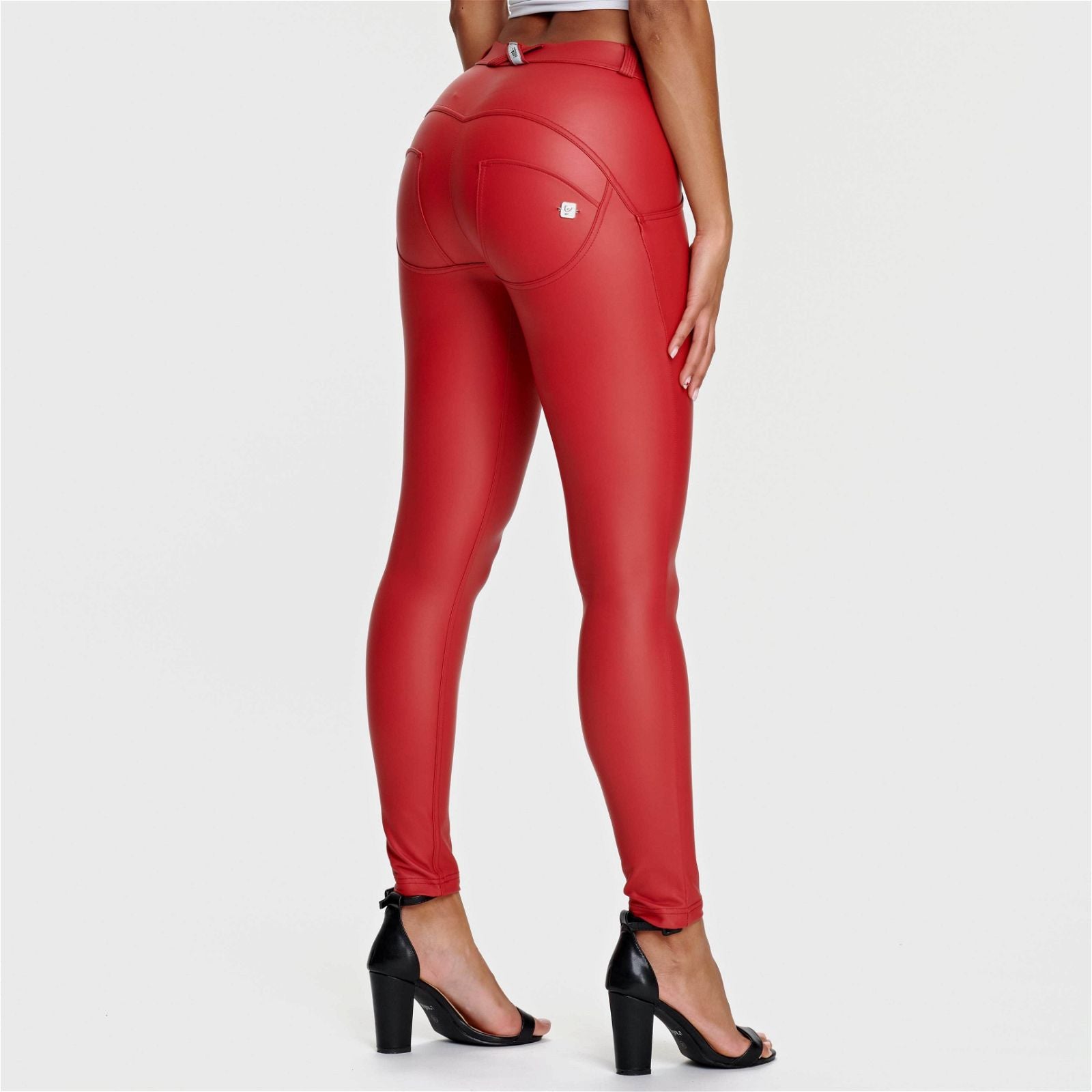 WR.UP® Faux Leather - Mid Rise - Full Length - Red 1