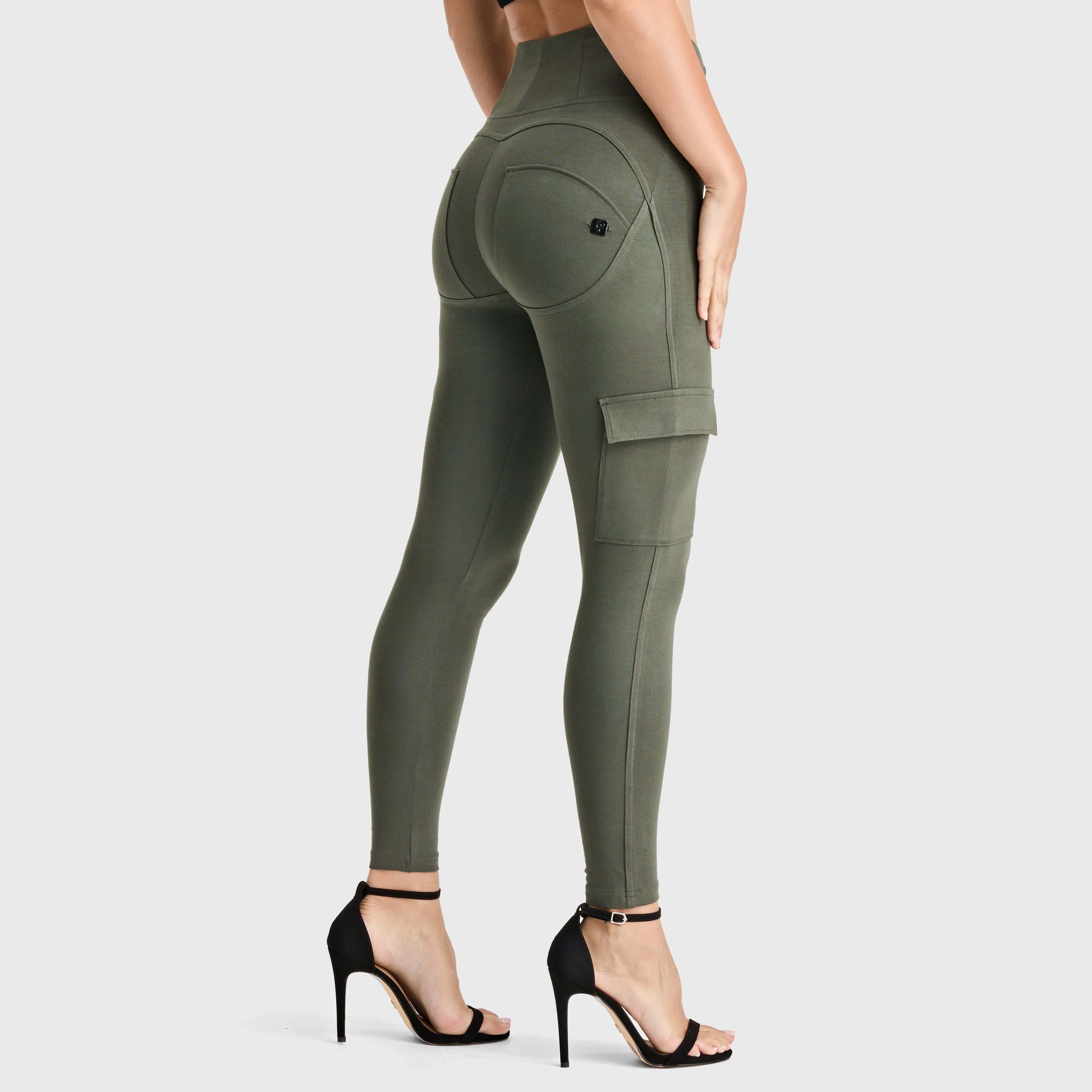 WR.UP® Cargo Fashion - High Waisted - 7/8 Length - Military Green 1