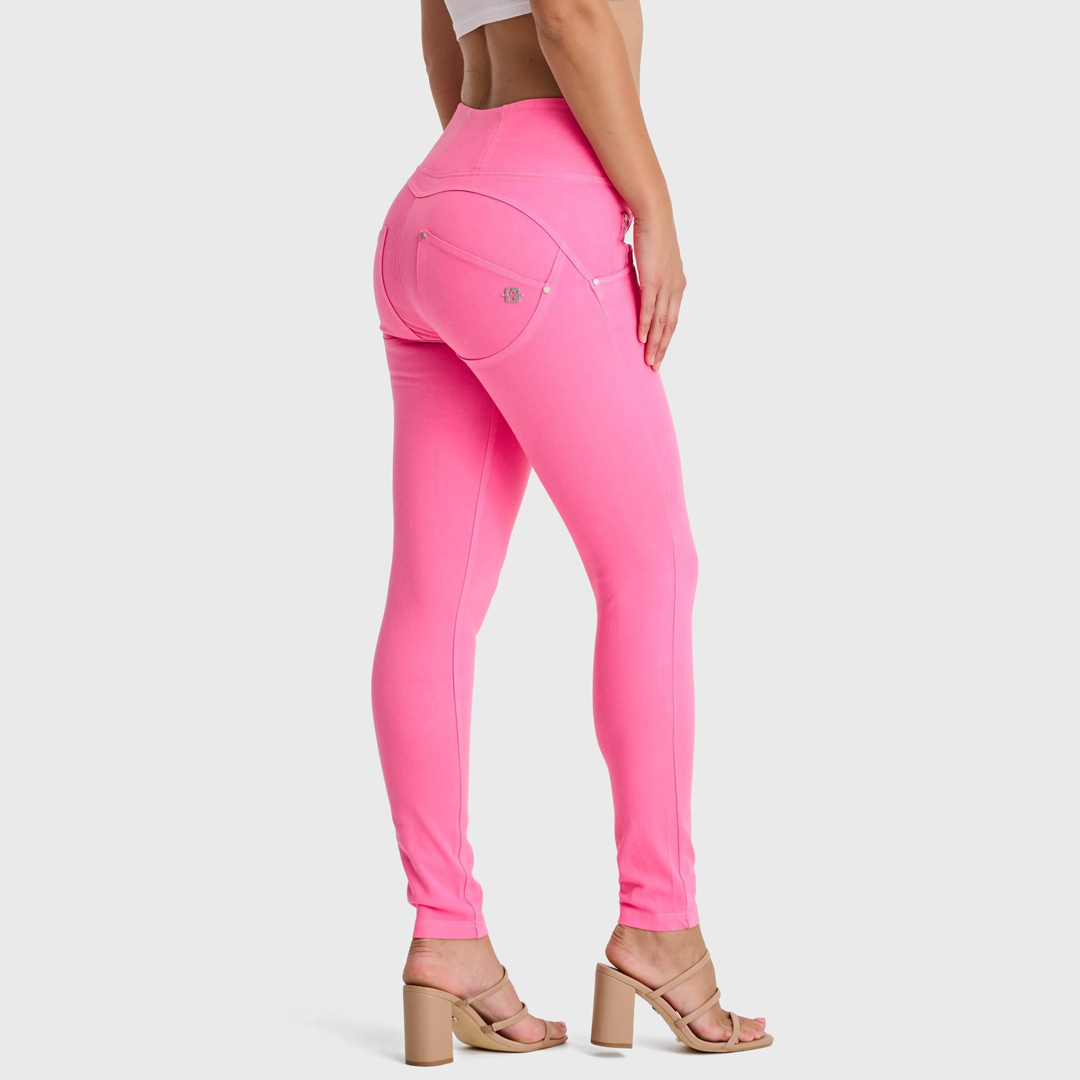 WR.UP® Snug Jeans - High Waisted - Full Length - Candy Pink 1
