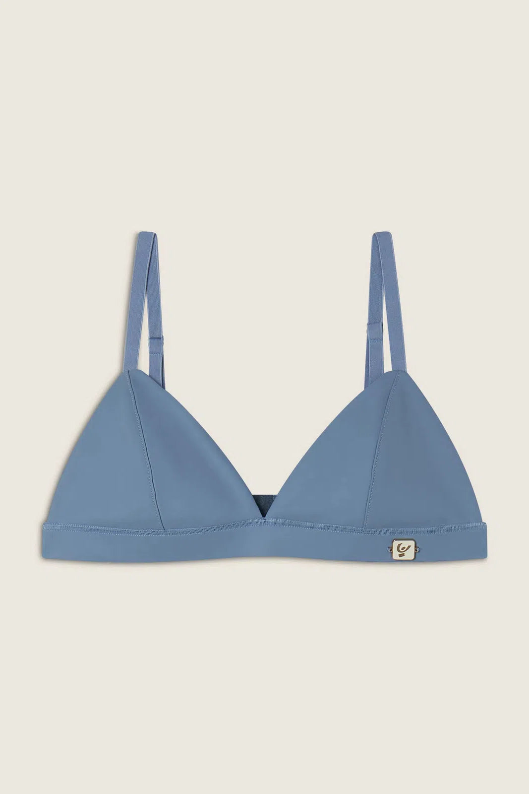 Faux Leather Bralette - Baby Blue 3