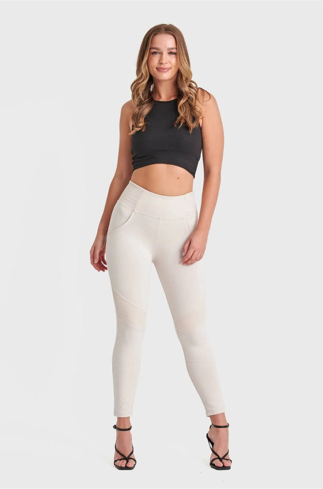 WRUP Biker Fashion - High Waisted - 7/8 Length - Champagne