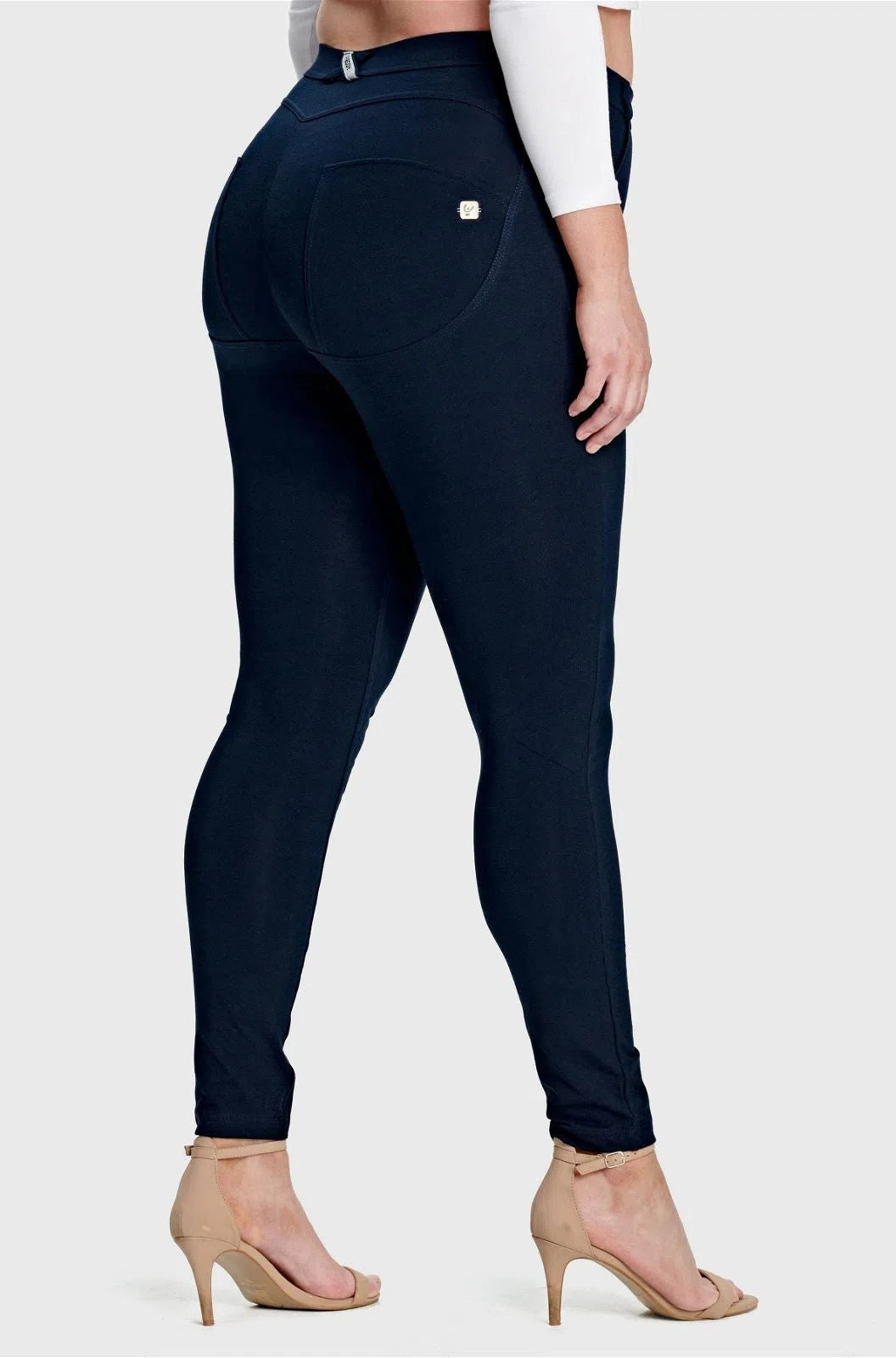 WRUP Curvy Fashion - High Waisted - Full Length - Navy Blue