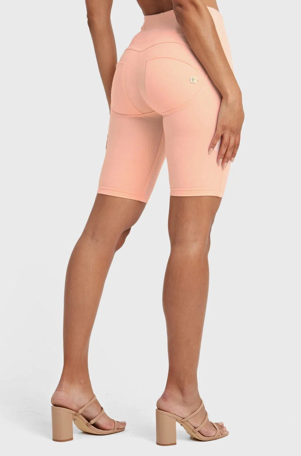 WRUP Drill Limited Edition - High Waisted - Biker Shorts - Peach
