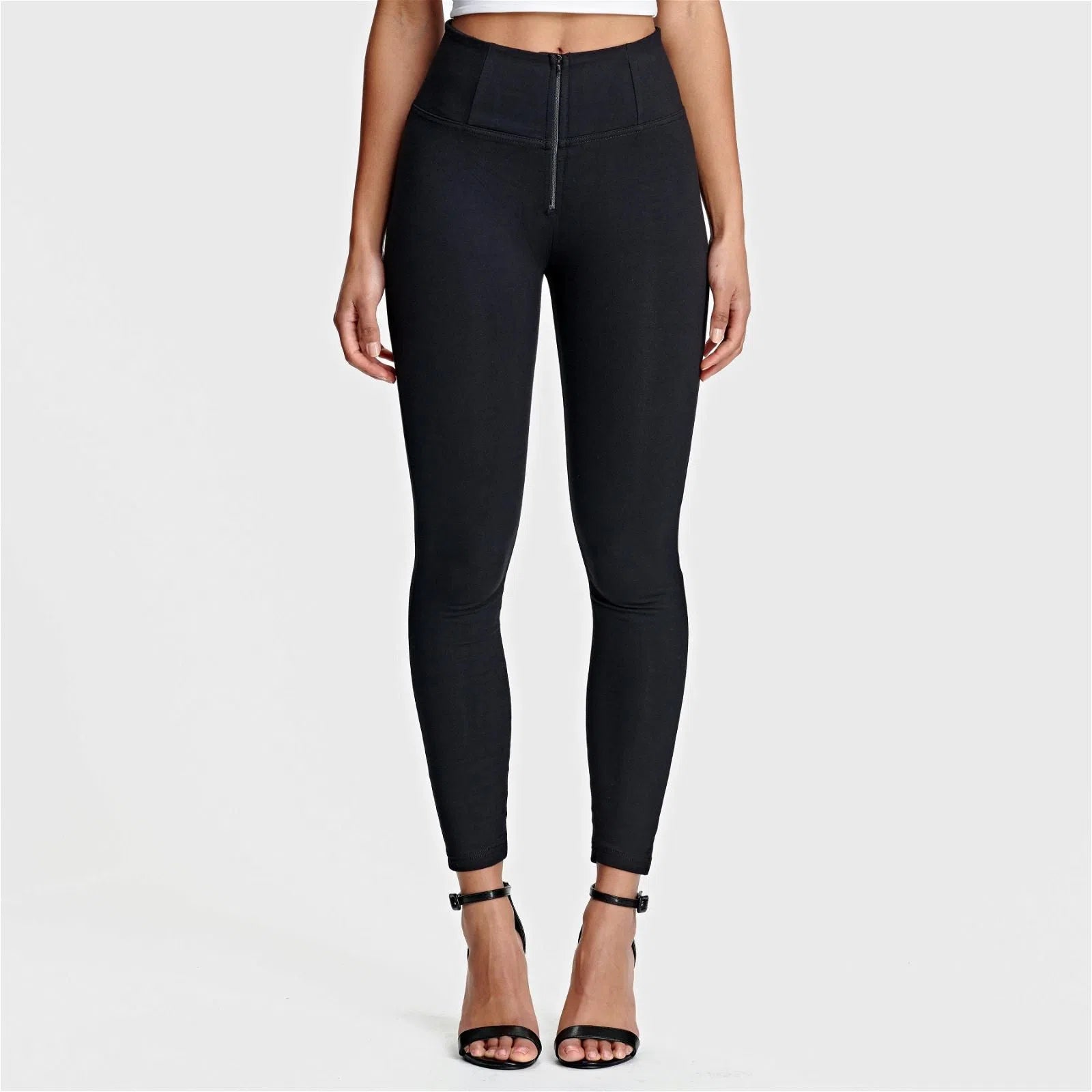 WRUP Fashion - High Waisted - 7/8 Length - Black 2