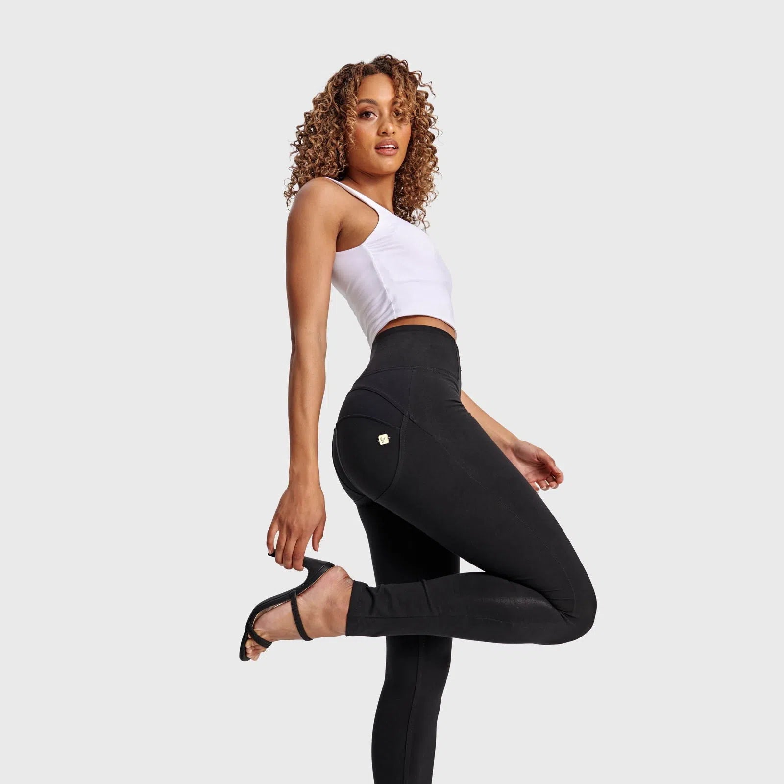 WRUP Fashion - High Waisted - Full Length - Black 2