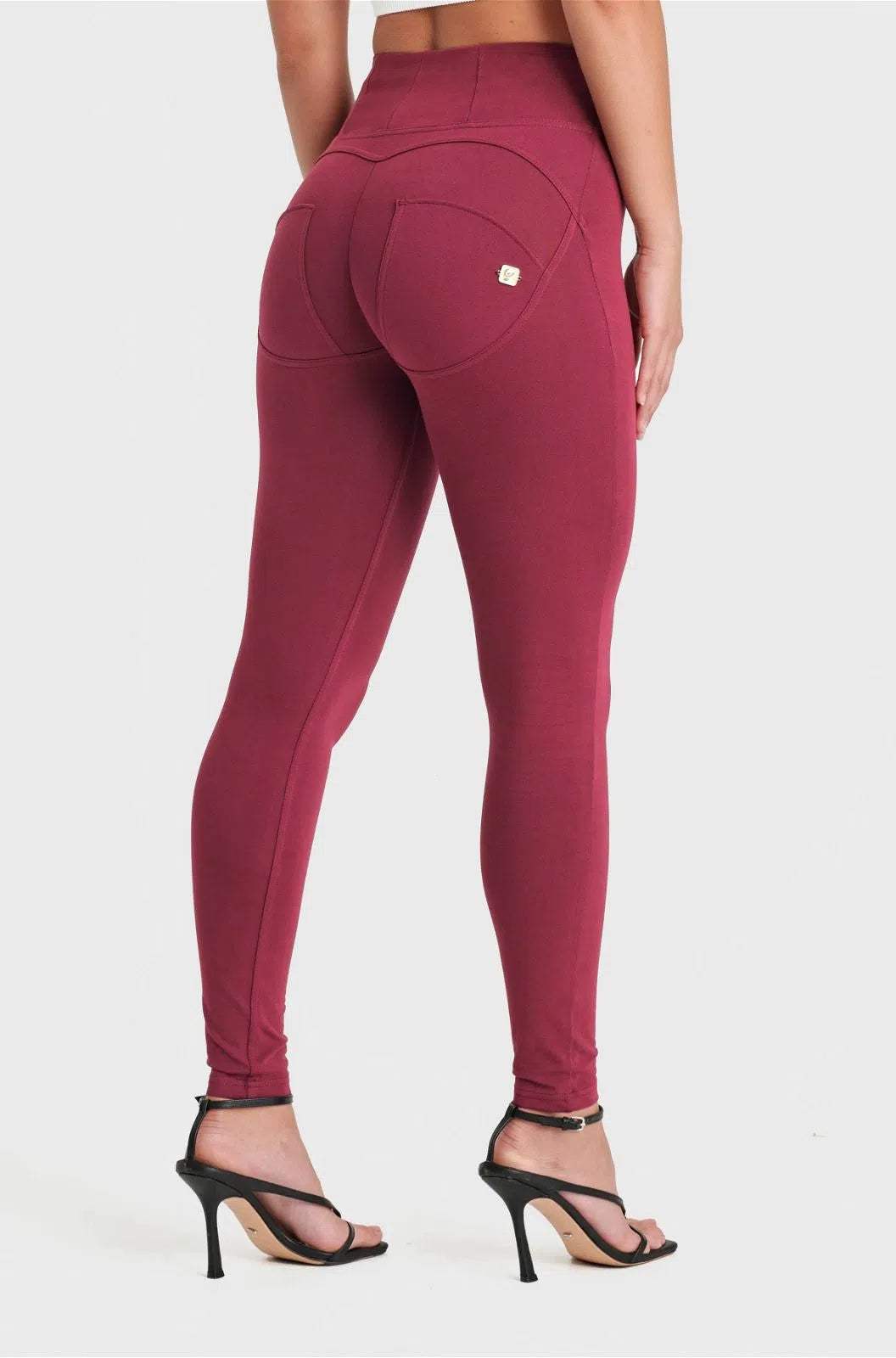WRUP Fashion - High Waisted - Full Length - Burgundy
