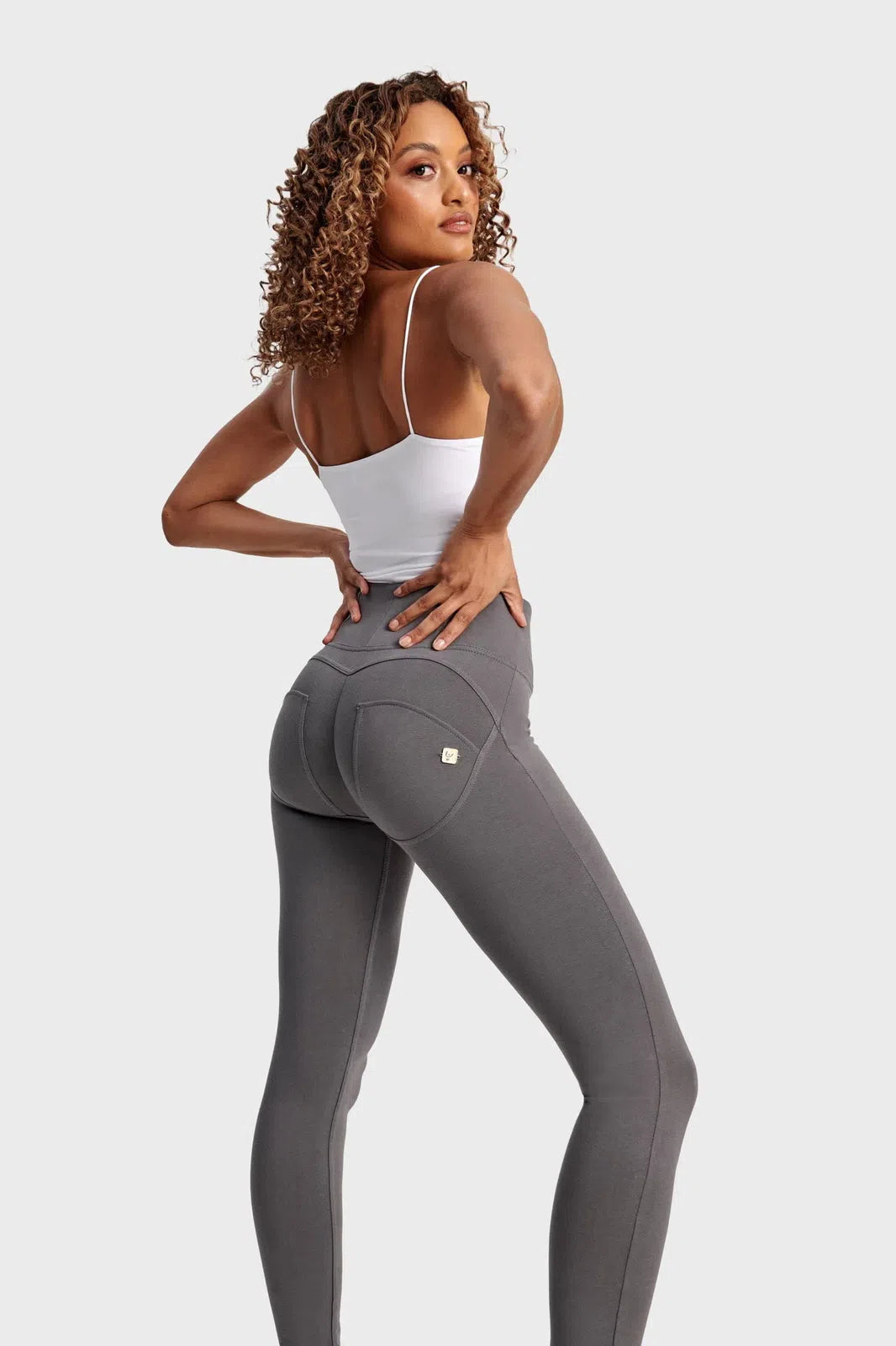 WRUP Fashion - High Waisted - Full Length - Grey 3