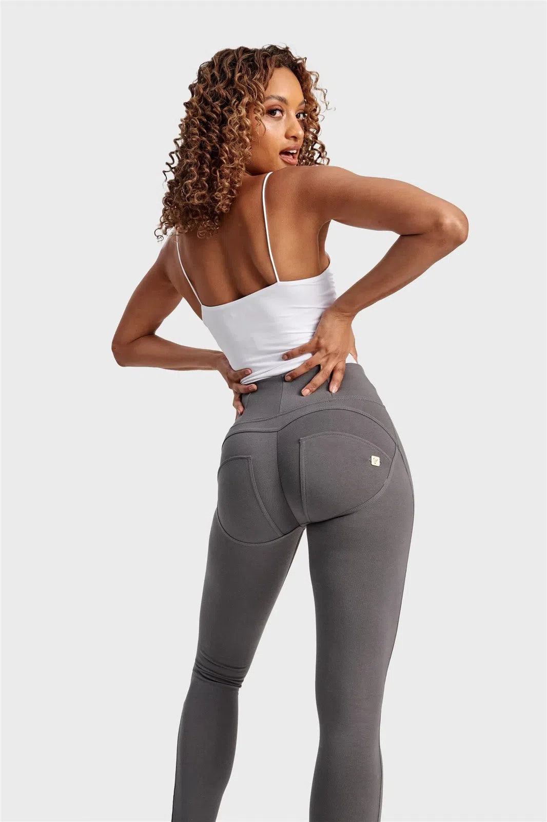 WRUP Fashion - High Waisted - Full Length - Grey 1