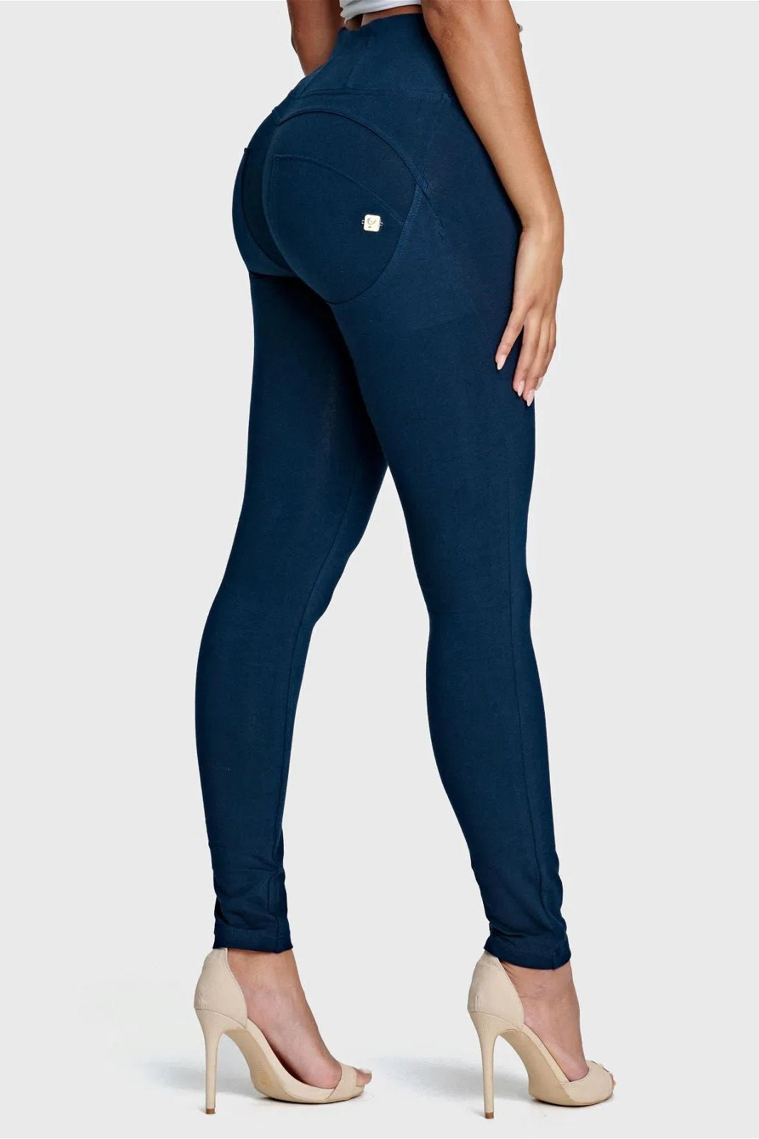 WRUP Fashion - High Waisted - Full Length - Navy Blue 1