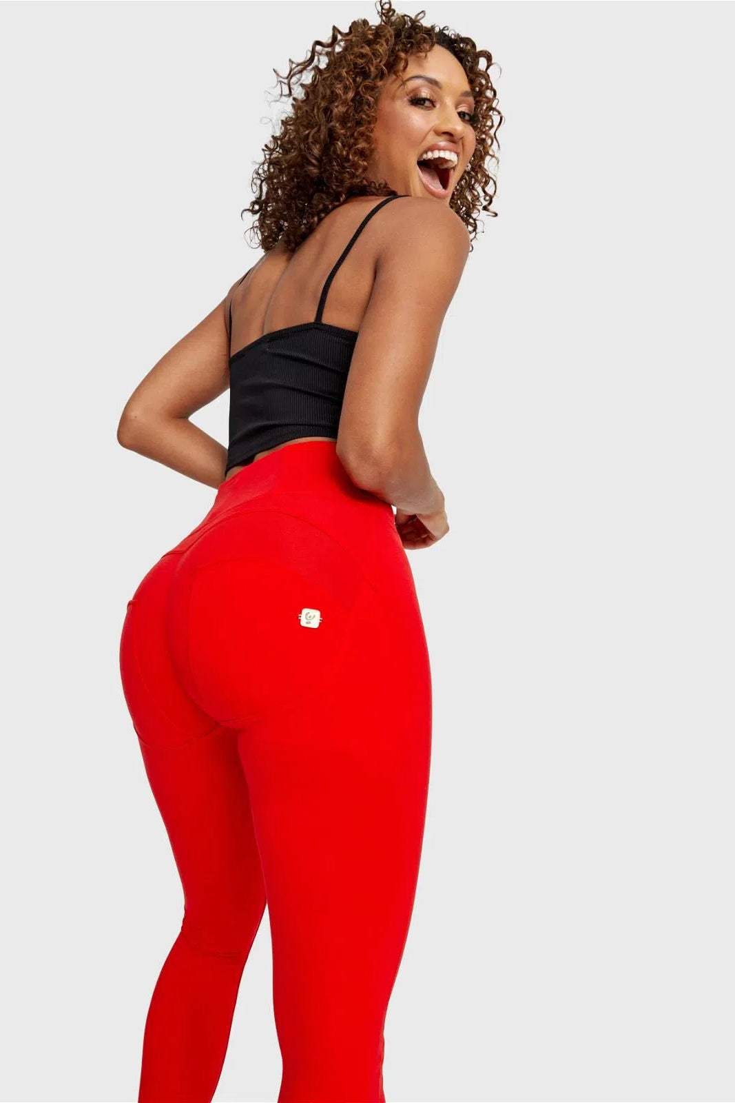 WRUP Fashion - High Waisted - Full Length - Red 2