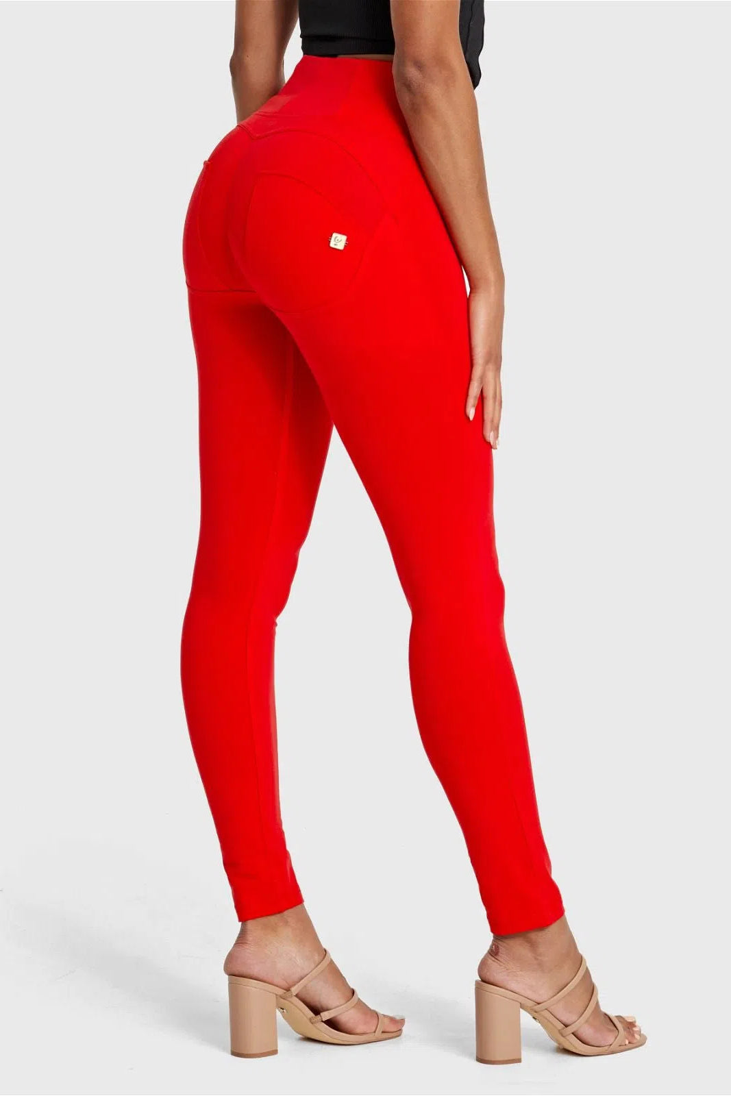 WRUP Fashion - High Waisted - Full Length - Red 1