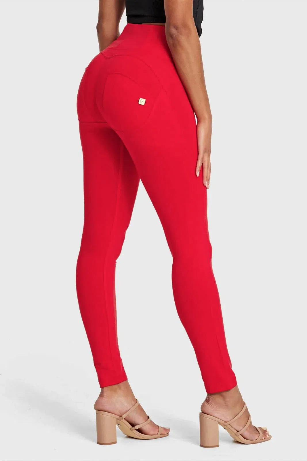 WRUP Fashion - High Waisted - Full Length - Red 1