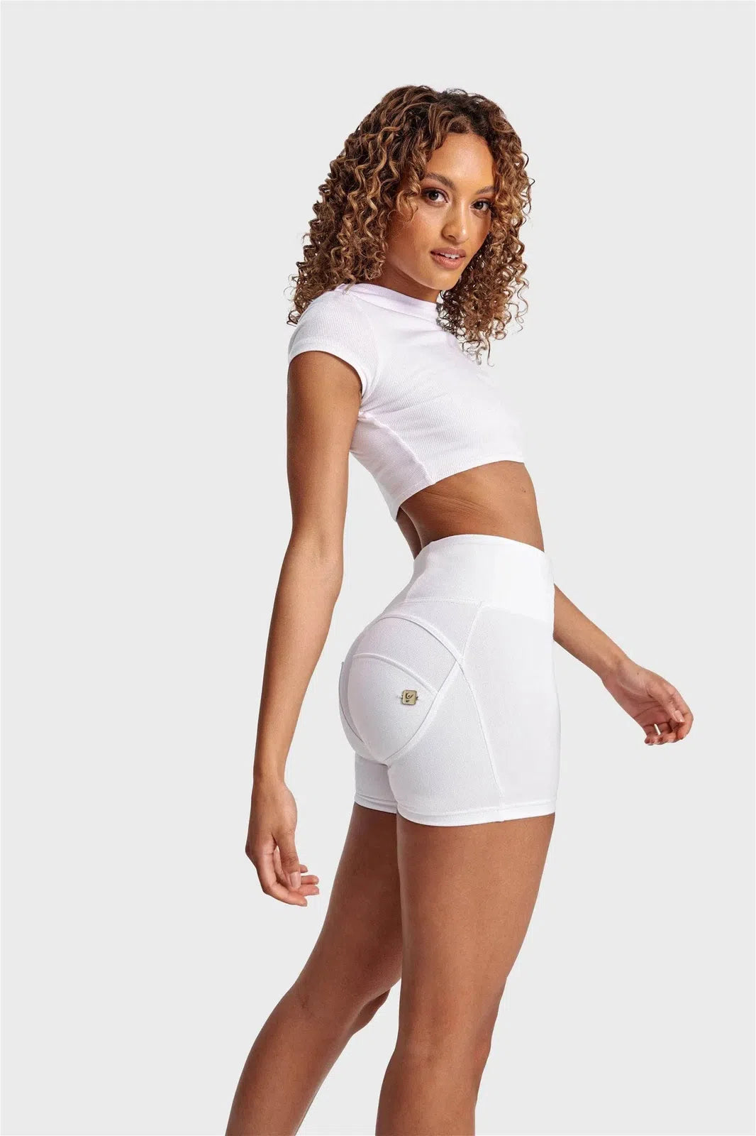 WRUP Fashion - High Waisted - Shorts - White 2