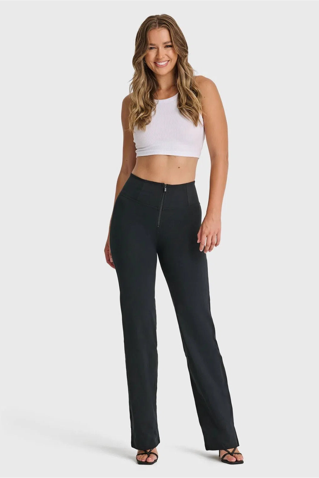 WRUP Fashion - High Waisted - Straight Flare - Black 2