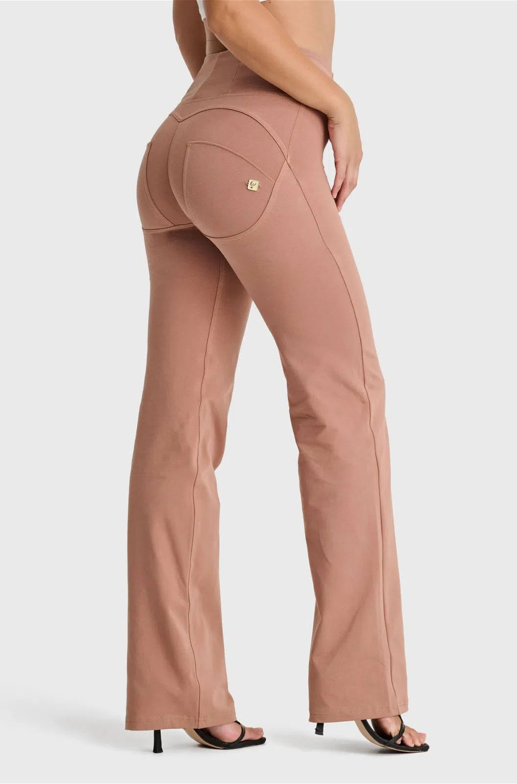 WRUP Fashion - High Waisted - Straight Flare - Mocha