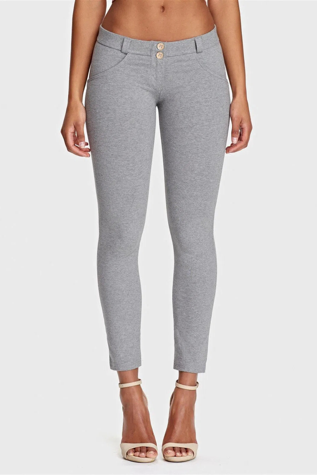 WRUP Fashion - Low Rise - 7/8 Length - Melange Grey 2