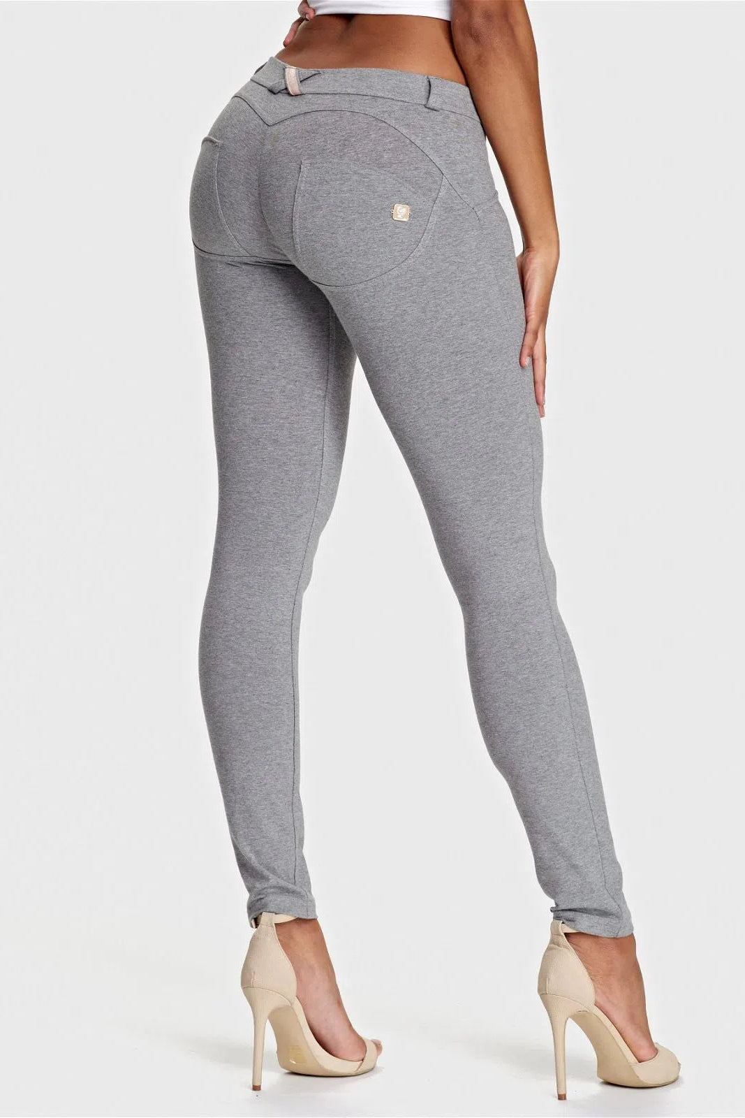 WRUP Fashion - Low Rise - Full Length - Melange Grey 2