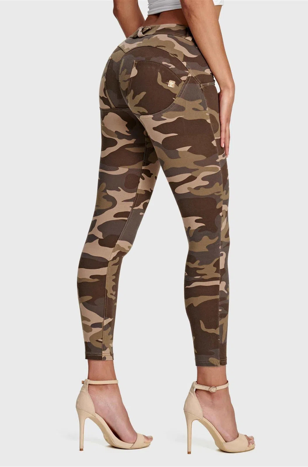 WRUP Fashion - Mid Rise - 7/8 Length - Brown Camo