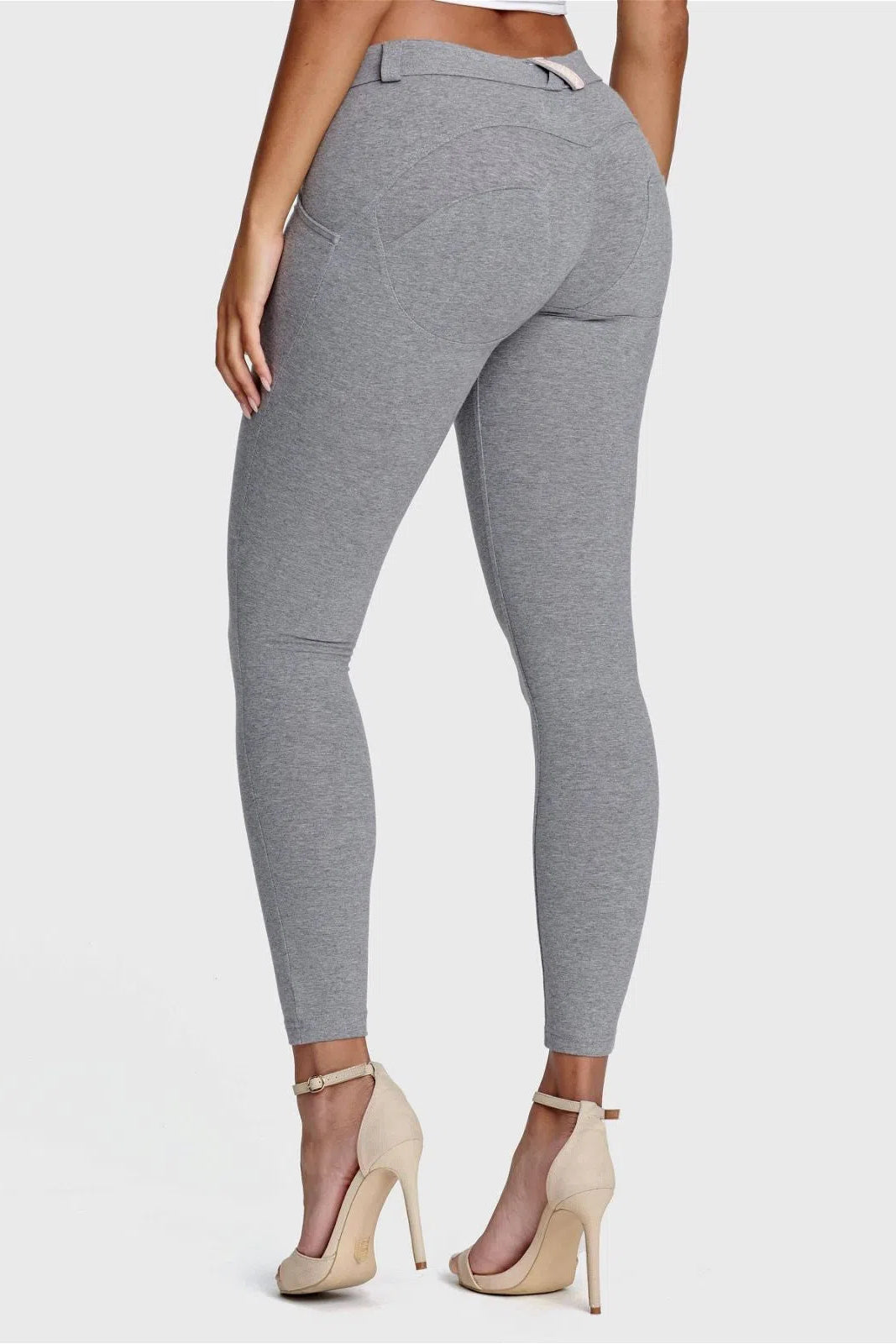 WRUP Fashion - Mid Rise - 7/8 Length - Melange Grey 3