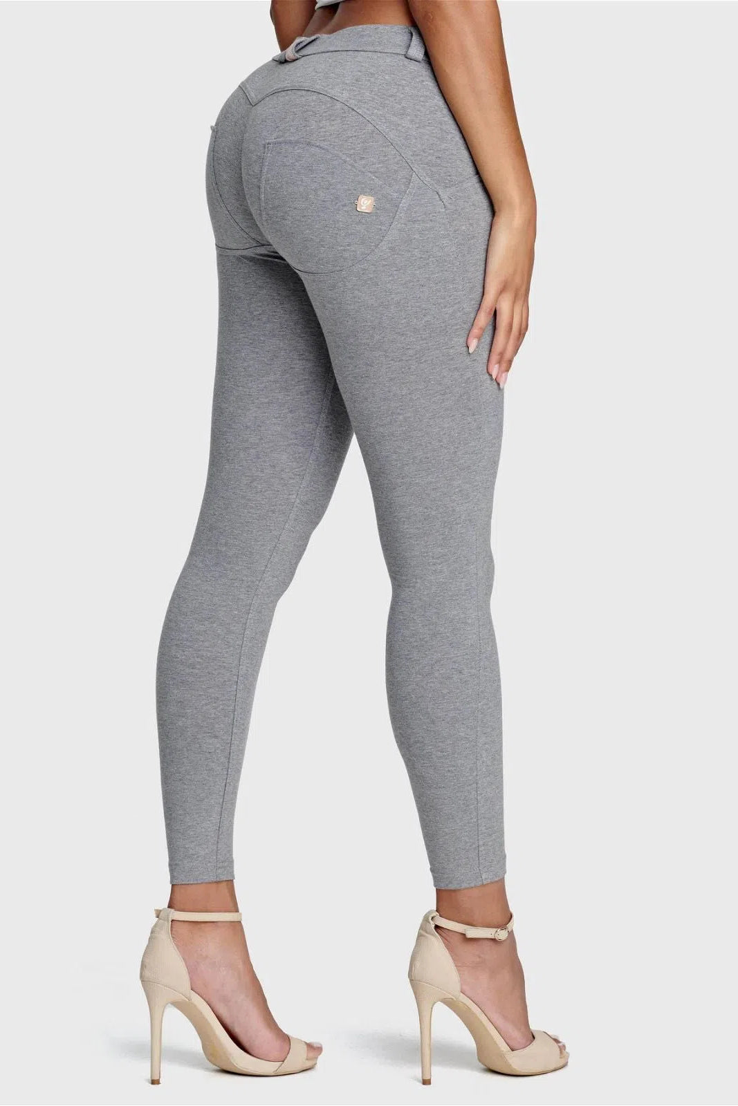 WRUP Fashion - Mid Rise - 7/8 Length - Melange Grey 1
