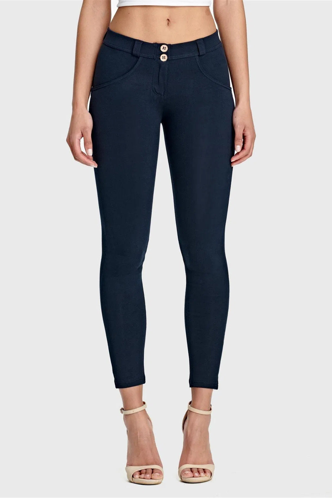 WRUP Fashion - Mid Rise - 7/8 Length - Navy Blue 2