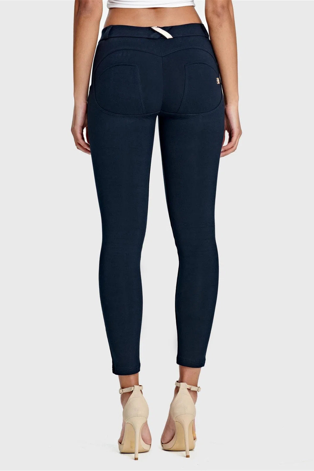 WRUP Fashion - Mid Rise - 7/8 Length - Navy Blue 3