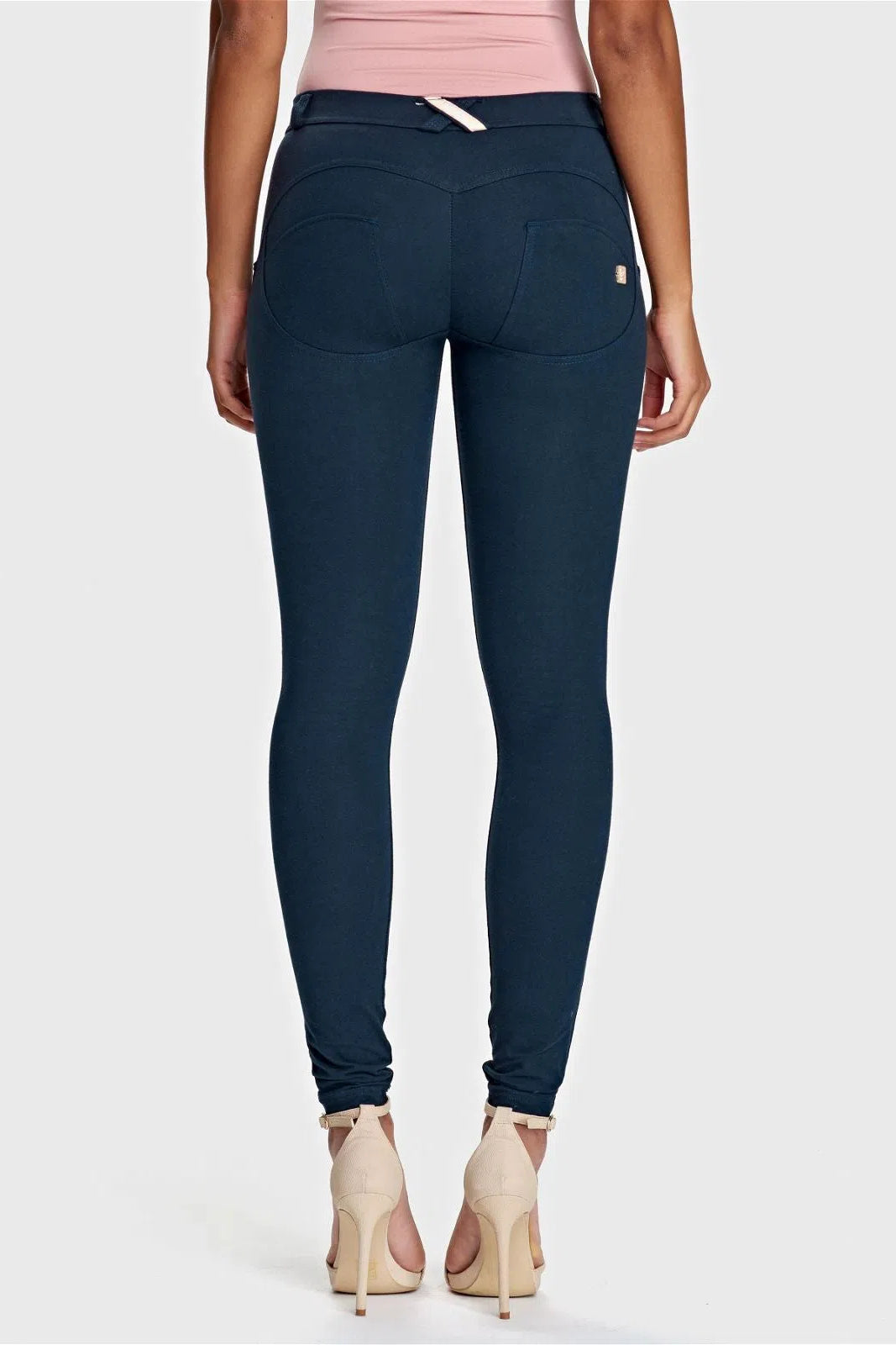 WRUP Fashion - Mid Rise - Full Length - Navy Blue 2