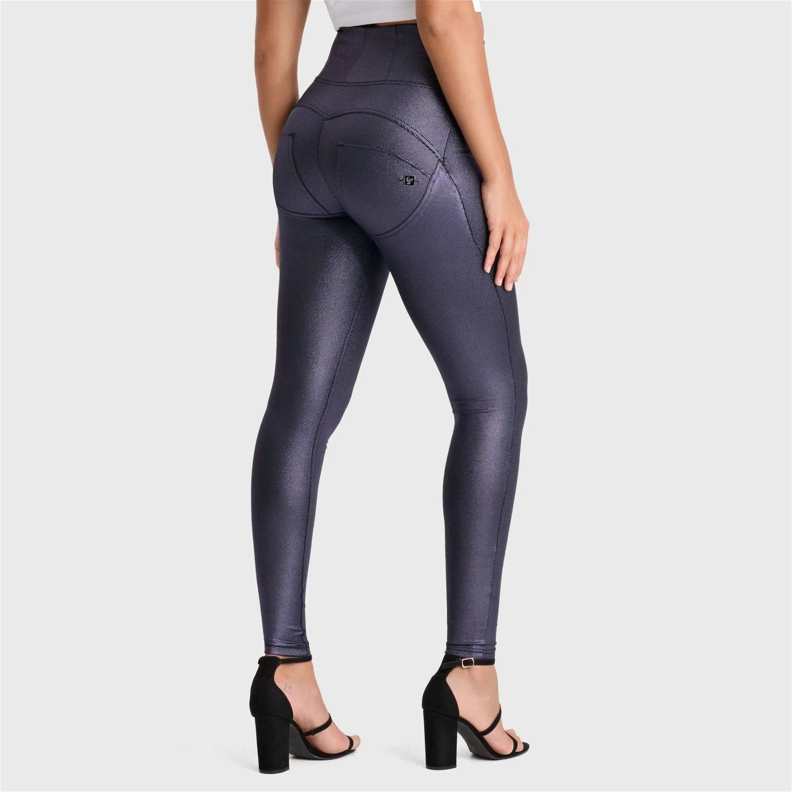 WRUP Metallic Lurex - Super High Waisted - Full Length - Ultra Violet 1