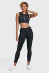 Sports Crop with Mesh Back - Black 4