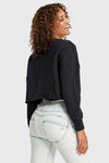 Cropped Jumper - Black with Metal Studs 4
