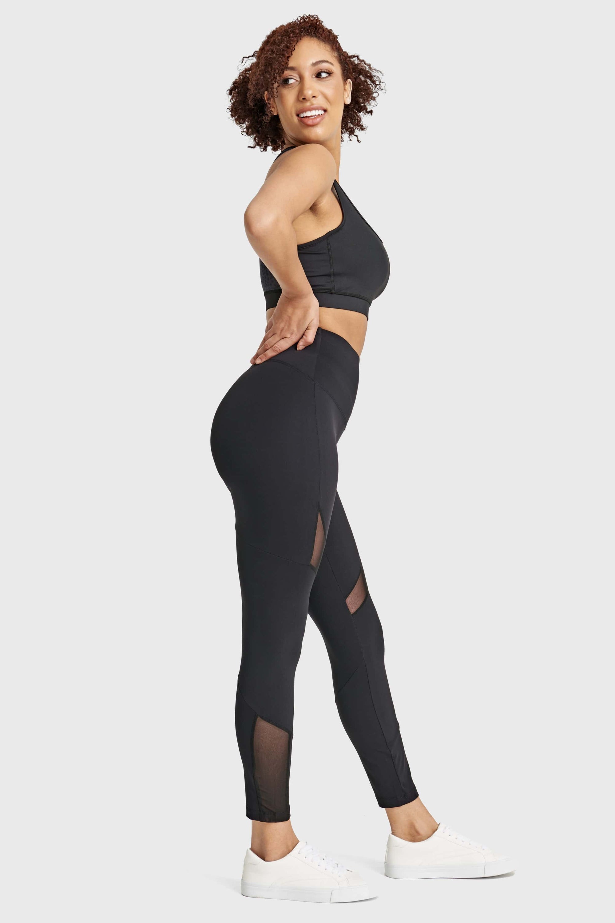 Superfit Diwo Pro With Mesh Detailing - High Waisted - 7/8 Length - Black 6