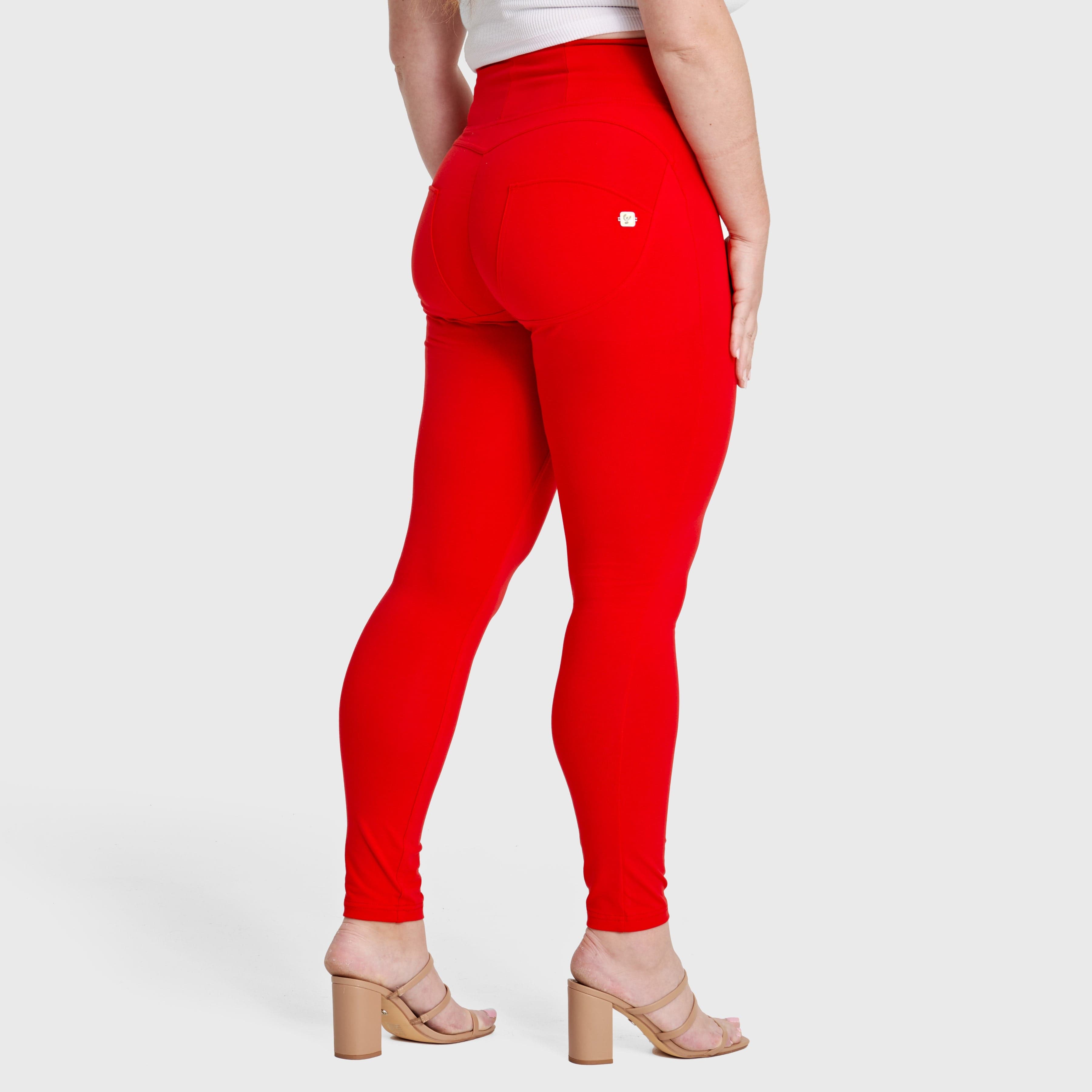WR.UP® Curvy Fashion - Zip High Waisted - Full Length - Red 2