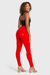 WR.UP® Fashion - High Waisted - Full Length - Red 5