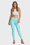 WR.UP® Faux Leather - High Waisted - Full Length - Sky Blue 4