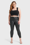 WR.UP® Curvy Faux Leather - High Waisted - 7/8 Length - Black 8