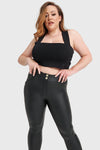 WR.UP® Curvy Faux Leather - High Waisted - Full Length  - Black 5