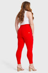 WR.UP® Curvy Fashion - Zip High Waisted - 7/8 Length - Red 4