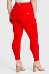 WR.UP® Curvy Fashion - High Waisted - 7/8 Length - Red 2