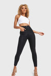 WR.UP® Denim With Front Pockets - Super High Waisted - 7/8 Length - Black + Black Stitching 9
