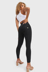 WR.UP® Denim With Front Pockets - Super High Waisted - 7/8 Length - Black + Black Stitching 10