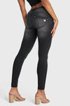 WR.UP® Snug Jeans - Mid Rise - Full Length - Black + Black Stitching 7
