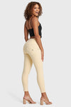 WR.UP® SNUG Distressed Jeans - High Waisted - 7/8 Length - Beige 6