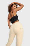 WR.UP® SNUG Distressed Jeans - High Waisted - 7/8 Length - Beige 3