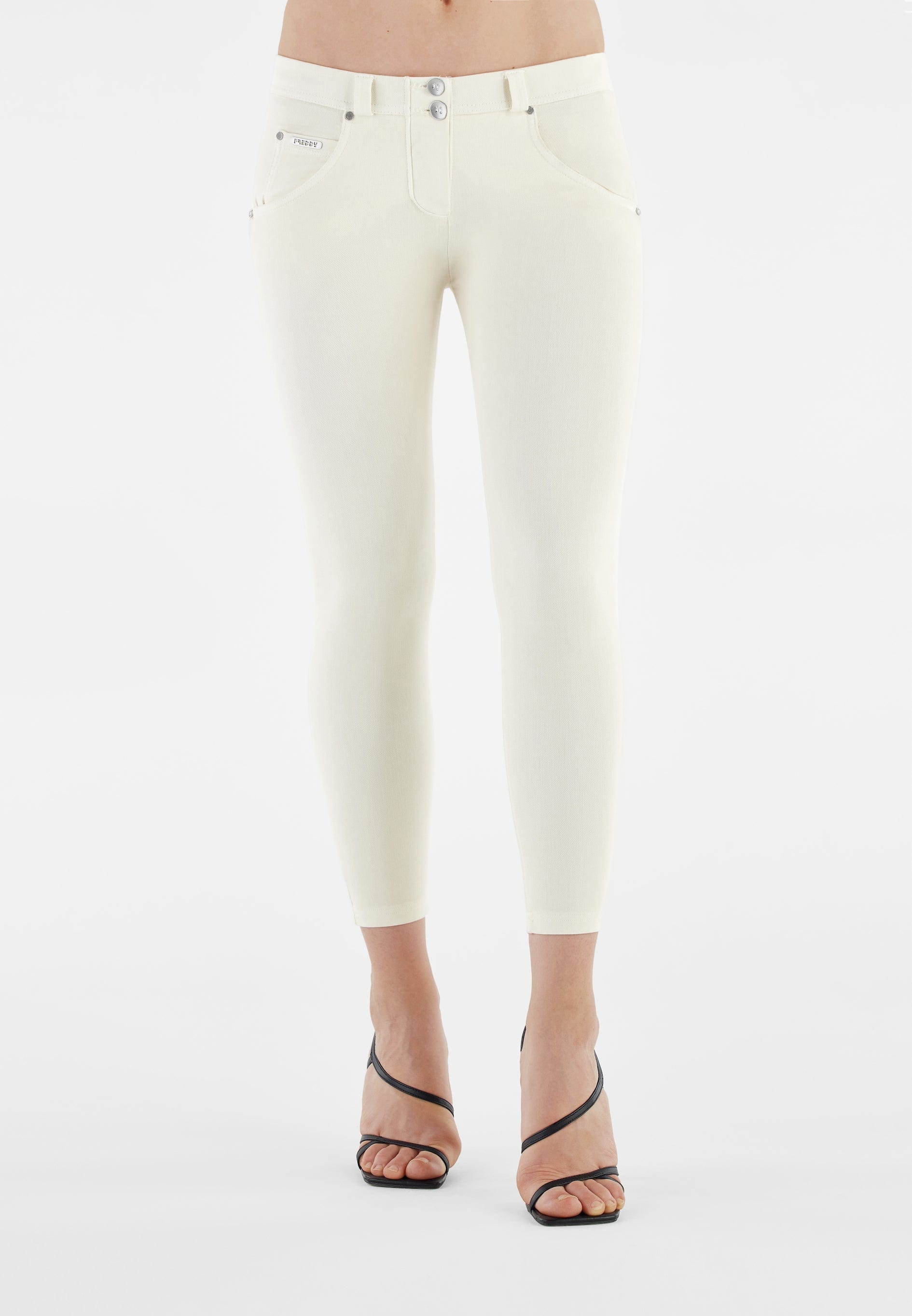 WR.UP® Snug Jeans - Mid Rise - 7/8 Length - White 2